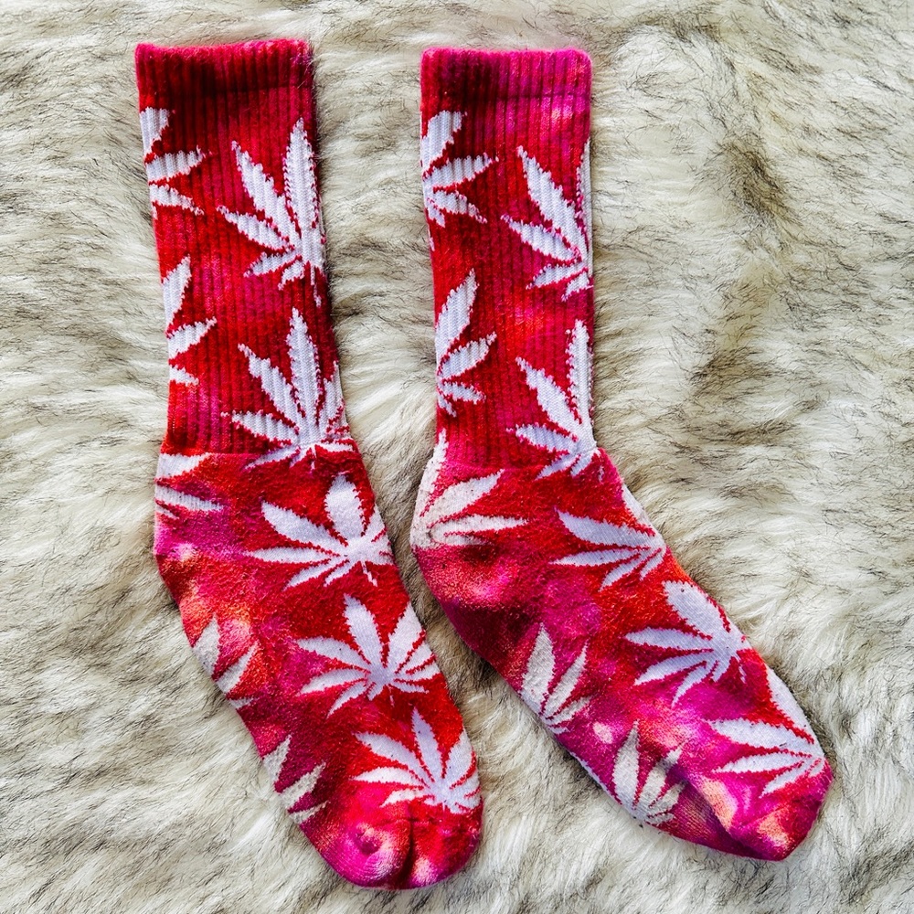 HUF Plantlife Tie Dye Unisex Crew Socks